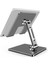 Gri Küçük Boyutlu Metal Masa Cep Telefonu Tutucu iPhone iPad Xiaomi Için Standı Ayarlanabilir Masaüstü Tablet Tutucu Evrensel Masa Cep Telefonu Standı (Yurt Dışından) 3