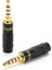 Af4.4-F 4.4mmdişi Avssz High-End Jack 3.5mm Stereo Kulaklık Ses Uzatma Kablosu Fişi Altın Kaplama Çift Kanallı 3 4 5 Kutuplu 4.4mm Dengeli Fiş (Yurt Dışından) 3