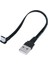 Amdo-Cmst 50CM 5cm-1m Düz USB Dirsek - Tip-C Erkek Şarj Veri Kablosu Sürüm 2.0 Konnektör Dirseği Sol ve Sağ Sağ Açılı Esnek Kablo (Yurt Dışından) 2