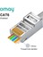 Cat6 Korumalı 10 Adet Omay Cat6/7 Cat5 Geçiş RJ45 Modüler Fiş Ağ Konnektörleri Utp 3/50μ Altın Kaplama 8P8C Ethernet Kablosu Için Sıkma Ucu (Yurt Dışından) 1