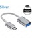 Microusb Fişi Gümüş Yaklaşık 15CM Mikro USB Otg Adaptörü Mikro USB Erkek USB 2.0 Dişi Kablo Adaptörü Samsung Huawei Xiaomi Android Telefon Için USB Flash Sürücü (Yurt Dışından) 1