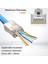 Cat6 1.1mm 50 Adet Hoolnx RJ45 Konektörü CAT6A Cat6 Geçiş Modüler Fişler Stp Korumalı 50U Altın Kaplama Ethernet Sonu Ağ Fişi Lan Kablosu (Yurt Dışından) 5