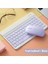 Mor ve Fare 10 Inç Kablosuz Bluetooth Klavye ve Fare Ipad Tablet Telefon Dizüstü Bilgisayar Şarj Edilebilir Mini Klavye Fare Samsung Xiaomi Için (Yurt Dışından) 1