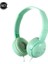 Yeşil Yeni Sevimli Çocuk Kulaklıkları Kız Çocuklar Için Mikrofonlu, 3,5 mm Jak 3D Stereo Müzik Kablolu Kulaklık Oyun Cep Telefonu iphone Dizüstü Bilgisayar (Yurt Dışından) 1