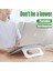 Beyaz Goojodoq Dizüstü Bilgisayar Standı Suporte Dizüstü Taşınabilir Stand Katlanabilir Destek Tabanı Dizüstü Bilgisayar Tutucu Soğutucu Braketi Macbook Pro iPad Için (Yurt Dışından) 3