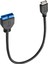 Siyah 0.3 M Lballist USB 3.1 Tip E Erkek USB 3.0 Anakart Idc 20PIN Erkek Kablo Folyo + Örgülü Korumalı 30 cm (Yurt Dışından) 4