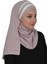 Aishas Design Çoklu Çapraz Dikim Renkli Şerit Pratik Penye Şal 2