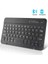 10 Beyaz Ingilizce Mini Bluetooth Klavye Kablosuz ipad Rusça Klavye Tablet Ispanyolca Şarj Edilebilir Klavye Tablet ipad Cep Telefonu Dizüstü Bilgisayar (Yurt Dışından) 1