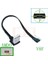 AMDO-V8ST 0.3 M Süper Düz Esnek Yukarı Aşağı Sol Sağ Açılı 90 Derece USB Mikro USB Erkek USB Erkek Veri Şarj Bağlantı Kablosu (Yurt Dışından) 1