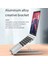 Gümüş Metal Dizüstü Bilgisayar Tutucu Standı Alüminyum Alaşımlı Kaymaz Ayarlanabilir Katlanabilir Mac Dizüstü Bilgisayar Braketi Kaldırma Soğutma Tutucu (Yurt Dışından) 3
