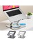 Gümüş Katlanabilir Dizüstü Bilgisayar Tutucu Standı Yüksekliği Ayarlanabilir Delikli Soğutma Braketi Desteği Alüminyum Alaşım MacBook Air/pro Için 360 Dönebilen (Yurt Dışından) 5