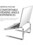 Gümüş Alüminyum Laptop Standı Dizüstü Yükseltici Tutucu Macbook Air 13 IPad Pro Dell Hp Lenovo Xiaomi Bilgisayar Tablet Destek Tabanı (Yurt Dışından) 2
