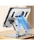 Gümüş Tablet Braketi Standı 360° Dönen Delikli IPad iPad Samsung Xiaomi Huawei Için 4,7-12 Inç Tablet Için Katlanabilir Stand (Yurt Dışından) 4