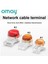 K2 100 Adet Omay K1 K2 K3 Konnektör Sıkma Bağlantısı RJ45 RJ11 Su Geçirmez Kablolama Ethernet Telefon Kablo Kordonu Ağ Terminalleri 500/1000 Adet (Yurt Dışından) 2