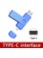 Mavi Tip C Taşınabilir Otg USB 2 Tb Flash Sürücü Tip C / Mikro Kalem Sürücü 2 Tb USB Sopa 3.0 Pendrive 2 Tb U Disk Pc Dizüstü Cep Telefonu Için (Yurt Dışından) 1