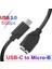 Siyah 1 M Mikro B Kablo Usb3.1 Sabit Disk Kablosu Tip C Usb3.0 USB C Mikro B Kablosu Samsung Seagate Wd HDD SSD Harici Sabit Disk Kablosu (Yurt Dışından) 2
