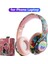 Pembe Ps4 Ps5 Tv Dizüstü Bilgisayar Bluetooth Kulaklık Rgb Oyun Müzik Kulaklık Mikrofonlu Kulaklık Desteği Tf Kart Kız Erkek Doğum Günü Hediyesi (Yurt Dışından) 1
