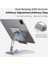 Gri Tablet Standı Alüminyum Ayarlanabilir Stand Masası Katlanabilir Telefon Tutucu iPad Pro 2021 2020 Samsung Xiaomi Standı Dizüstü Bilgisayar Desteği (Yurt Dışından) 4