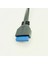 Siyah 0.8 M H1111Z Konektörü USB 3.0 Panel Montajlı Çift Bağlantı Noktalı USB 3.0 Dişi Vida Panel Montajlı Anakart 20 Pin Başlık Düz Kablo Kablosu Yenı (Yurt Dışından) 3