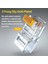 CAT6A 1.2mm Utp 50 Adet Hoolnx RJ45 Konnektör Geçiş CAT6A Cat6 50U Altın Kaplama Modüler Fiş Utp Stp 23-26AWG Katı Veya Örgülü Ethernet Kablosu (Yurt Dışından) 3