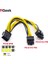20 cm 5 Adet Pcı-Express Pcıe 8 Pin Çift 8 (6 + 2) Pin VGA Grafik Ekran Kartı Gpu Adaptörü Güç Kaynağı Splitter Kablosu 20 cm (Yurt Dışından) 2
