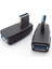 Dowm 5 Adet 1/2/5 Adet USB 3.0 A Erkek Dişi Adaptör Konnektörü Fiş Kablosu Uzatma Genişletici 90 Derece Açı Çoğaltıcı Dizüstü Bilgisayar Için (Yurt Dışından) 5