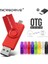 Mor 128 GB Yüksek Hızlı 2 In 1 USB 2.0 Flash Pendrive USB Anahtarı Otg USB Flash Sürücü H2TESTW 16 GB 32 GB 64 GB 128 GB Kalem Sürücü Cle + C Tipi Adaptör (Yurt Dışından) 5