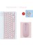 Pembe C Kablosuz Klavye ipad Tablet Için Huawei Lenovo Bluetooth Uyumlu Klavye ve Kablosuz Fare Samsung Xiaomi Android Için (Yurt Dışından) 1