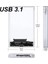 USB 2.0 USB Type-C 2.0/3.0/3.1 Şeffaf Araç Ücretsiz 2.5 Inç Gen2 10/5gbps Sata Iıı Harici Sabit Disk HDD Muhafaza SSD Kasa Kutusu Uasp (Yurt Dışından) 4
