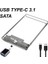 USB 2.0 USB Type-C 2.0/3.0/3.1 Şeffaf Araç Ücretsiz 2.5 Inç Gen2 10/5gbps Sata Iıı Harici Sabit Disk HDD Muhafaza SSD Kasa Kutusu Uasp (Yurt Dışından) 5