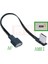 Amrı-Af 0.3m 5cm 10CM USB 2.0 A Erkek - Dişi 90 Açılı Uzatma Adaptör Kablosu Usb2.0 Erkek - Dişi Sağ/sol/aşağı/yukarı Siyah Kablo Kablosu (Yurt Dışından) 1