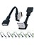 Amrı-Af 0.3m 5cm 10CM USB 2.0 A Erkek - Dişi 90 Açılı Uzatma Adaptör Kablosu Usb2.0 Erkek - Dişi Sağ/sol/aşağı/yukarı Siyah Kablo Kablosu (Yurt Dışından) 3