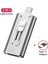 Gümüş Gönderme Tipi C 256 GB USB Flash Sürücü 128G Usb3.0 Pendrive iPhone Xs Max x 8 7 6 iPad 8/16/32/64/128 256 GB Memory Stick USB Anahtar Mfi Kalem Sürücü (Yurt Dışından) 1