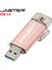 Pembe 64GB Jaster 2'si 1 Arada USB Flash Sürücü Yüksek Hızlı Tip-C 3.0 4gb 8gb 16GB 32GB 64GB 128GB Ücretsiz Özel Logo Iş Hediyesi Memory Stick (Yurt Dışından) 3