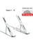 Gümüş 1 Matebook Masaüstü Standı MacBook Air 13 Pro 16 Standı Dizüstü Tutucu Hp Dell Soğutucu IPad Katlanabilir Dizüstü Tablet Standı (Yurt Dışından) 1