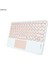 Pembe Kablosuz Bluetooth Klavye Dokunmatik Yüzeyli iPad Keybaord Için Samsung Galaxy Xiaomi Huawei iPad 5 6 9.7 10.2 10.5 7 8th Air 4 (Yurt Dışından) 1
