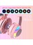 Pembe Hiçbir Kutu Hifi Stereo Pc Kulaklık Gamer Girls Pembe Kedi Ps4 Dizüstü Telefon Için Mikrofonlu Kulaklıklar Rgb Işık Siyah Kablolu Kulaklık Hediye (Yurt Dışından) 5