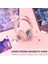 Pembe Rgb Sevimli Kulaklık Gamer Mikrofon ile Kız Oyun Kulaklığı Pc Için Ps4/5 Xbox Dizüstü Gürültü Iptal Kablolu Kulaklık Hediye (Yurt Dışından) 5