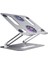 P11 Gümüş Laptop Standı Macbookpro Dizüstü Standı Katlanabilir Alüminyum Alaşımlı Tablet Standı Braketi Dizüstü Bilgisayar Tutucu Soğutma Fanı Braketi Yükseltici (Yurt Dışından) 3