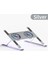 Gümüş Alüminyum Ayarlanabilir Laptop Standı Macbook Bilgisayar Pc iPad Tablet Desteği Dizüstü Standı Soğutma Fanı Pad Dizüstü Bilgisayar Tutucu Tabanı (Yurt Dışından) 1