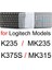 Logitech MK235 K235 MK315 K375S 2019 2020 Kablosuz Siyah Şeffaf Şeffaf Silikon Tpu Kılıf Koruyucu Için Temizle Klavye Kapak (Yurt Dışından) 1