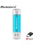 Açık Mavi 128 GB 3'ü 1 Arada Tip-C USB 2.0 Otg Kalem Sürücü Yüksek Hızlı USB Flash Sürücü 16 GB 32 GB 64 GB 128 GB Android Telefon Için Memory Stick Kalem (Yurt Dışından) 1