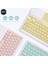 Sarı Mini Kablosuz Klavye Bluetooth Klavye ve Fare Keycaps Rusça Bluetooth Klavye ipad Tablet Telefon Dizüstü Bilgisayar Için Şarj Edilebilir (Yurt Dışından) 4