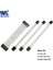 Beyaz 300MM Winkool Dişi - Erkek 18AWG Kollu Psu Uzatma Güç Kablosu / Kablo Kitleri 1x Atx 24P Cpu 8p 2x Pcı-E 8p (Yurt Dışından) 1