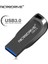 Siyah 64 GB USB 3.0 Metal Flash Sürücü 64 GB Parmak Izi Sürücüsü 16 GB 8 GB Pendrive 32 GB Flash Bellek Çubuğu 128 GB 256 GB 512 GB Kalem Sürücü 64 GB USB Disk (Yurt Dışından) 3