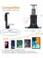 Siyah Vantuz Tarzı Tablet Pc 4 ~ 12 Inç Ekran Için Braket Klip Standı Evrensel Braket Klip Araç Tutucu 360 Derece Dönüş ile (Yurt Dışından) 2