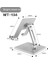 MT134 Gümüş Metal Masa Cep Telefonu Tutucu iPhone iPad Xiaomi Için Standı Ayarlanabilir Masaüstü Tablet Tutucu Evrensel Masa Cep Telefonu Standı (Yurt Dışından) 1
