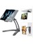 Siyah Mutfak Tablet Standı Duvar Masası Tablet Tutacağı Standı 4-10.5 Inç Genişlik Tablet Metal Braketi 4.8-8 Inç Akıllı Telefonlar Için Fit (Yurt Dışından) 5