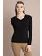 Tena Moda Kadın Fuşya Üç Iplik Şardonlu Kanguru Cepli Kapüşonlu Sweatshirt 4