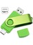Yeşil 32GB Mavi Kırmızı Yeşil 16G 32G 64GB USB 2.0 Tip C USB Flash Sürücü Akıllı Telefon USB Sopa Mobil Sabit Disk U Disk Yazma Diski (Yurt Dışından) 1